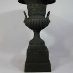 Artefact Architectural Antiques - Cast Iron Capagna Urn with Base