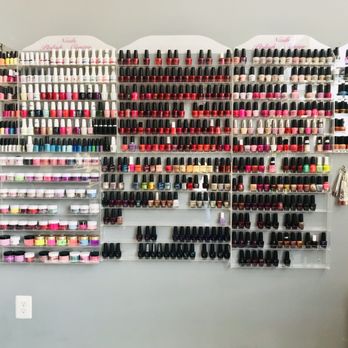 Molinas Nails - A nice selection of colors - Nail Salons Near Me - West Bloomfield Township, Michigan