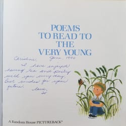 Montessori Children's House Of Hayward - Jo was my Kindergarten teacher and she gave me this book when I graduated in 1990. Now I read it to my baby girl.