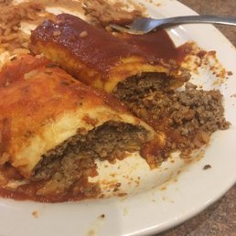 Burrito & enchilada combination Burrito & enchilada combination