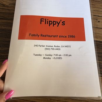 Flippy's Cafe - Menu - Diners Near Me - Rodeo, California Flippy's Cafe - Menu - Diners Near Me - Rodeo, California