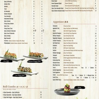 Kiro Sushi - Take Out Menu - July, 2021 - Japanese Near Me - Toronto, Ontario