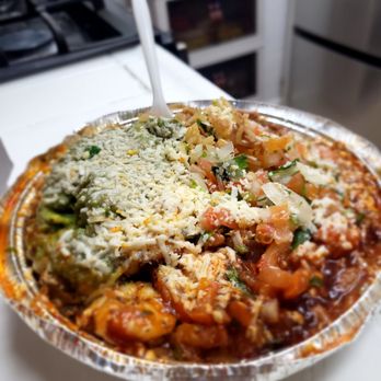 Roberto's Taco Shop - Hillcrest - Shrimp bowl with refried beans, rice, salsa guacamole & cheese - Mexican Near Me - San Diego, California Roberto's Taco Shop - Hillcrest - Shrimp bowl with refried beans, rice, salsa guacamole & cheese - Mexican Near Me - San Diego, California