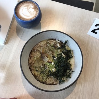 Destroyer - 5/29/2017: rice porridge, caramelized broccoli, and burnt onion - New American Near Me - Culver City, California