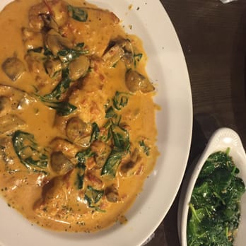 Sal's Cafe Coal Fired Pizza - Chicken Alla Rossa, hold the pasta and add spinach. - Italian Near Me - Somers Point, New Jersey Sal's Cafe Coal Fired Pizza - Chicken Alla Rossa, hold the pasta and add spinach. - Italian Near Me - Somers Point, New Jersey
