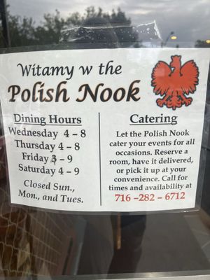 Menu photo 1 Polish Nook Niagara Falls, NY Menu photo 1 Polish Nook Niagara Falls, NY