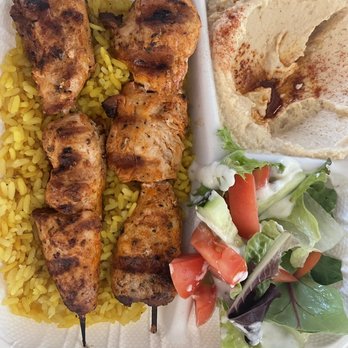 The Green Olive - Chicken kabob plate - Mediterranean Near Me - Huntington Park, California The Green Olive - Chicken kabob plate - Mediterranean Near Me - Huntington Park, California