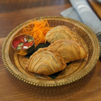 Sisters Thai - Curry puffs ($8) - Thai Near Me - Alexandria, Virginia Sisters Thai - Curry puffs ($8) - Thai Near Me - Alexandria, Virginia