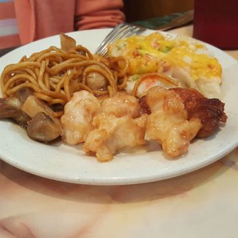 Hong Kong Buffet - a plate of noodles, meat, and vegetables - Chinese Near Me - Rincon, Georgia Hong Kong Buffet - a plate of noodles, meat, and vegetables - Chinese Near Me - Rincon, Georgia