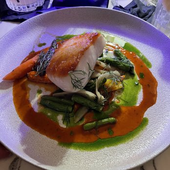 Union New American - Chilean Sea Bass w/ Vegetables Saute - New American Near Me - Tampa, Florida