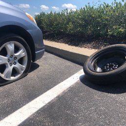 Flat tire.