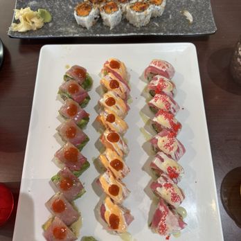 Boat House - The Crescent Roll New Moon Roll Tuna Lover Roll Sweet Potato Tempura Roll - Seafood Near Me - Crescent City, California