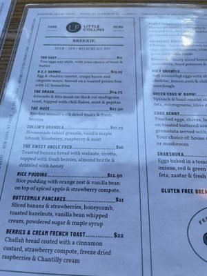 Menu photo 1 Little Collins New York, NY Menu photo 1 Little Collins New York, NY