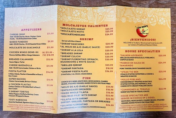 Menu photo 6 Tio Bens Mexican Grill Tucson, AZ Menu photo 6 Tio Bens Mexican Grill Tucson, AZ