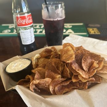 Apothecary Ale House - Calimocho and chips and onion dip - Bars Near Me - Morgantown, West Virginia