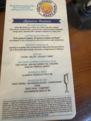Menu photo 1 The Getaway Saint Petersburg, FL