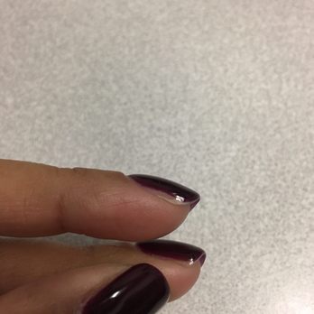 Jade Nails & Spa - They usually do a good job. This time they did not. As you can see, my whole nail was not paintes. - Nail Salons Near Me - Miami, Florida Jade Nails & Spa - They usually do a good job. This time they did not. As you can see, my whole nail was not paintes. - Nail Salons Near Me - Miami, Florida