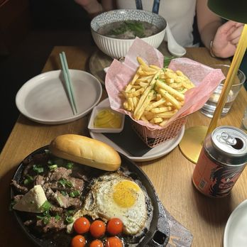 Miss Saigon - Bò Né , saigon fries, and beef pho (large) - Lounges Near Me - Philadelphia, Pennsylvania Miss Saigon - Bò Né , saigon fries, and beef pho (large) - Lounges Near Me - Philadelphia, Pennsylvania