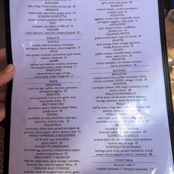 Mima Vinoteca - Menu (summer 2026) - Italian Near Me - Irvington, New York