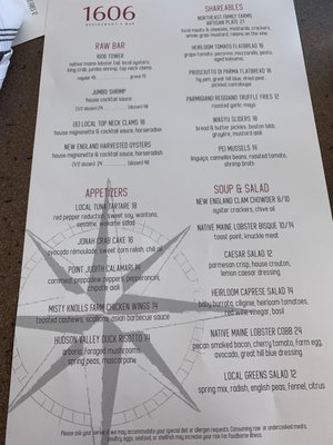 Menu photo 3 1606 Restaurant & Oyster Bar Gloucester, MA