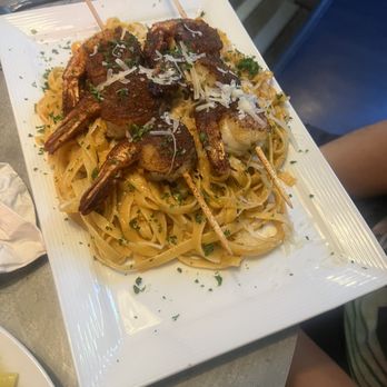Carlee's Place - Blackened shrimp fettuccine - American Near Me - Borrego Springs, California