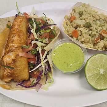 Tortas La Corona - Fui Al restaurant y me dieron a probar los nuevos tacos de pescado la orden trae 2 y la sirven con arroz Todo fresco - Mexican Near Me - Fullerton, California Tortas La Corona - Fui Al restaurant y me dieron a probar los nuevos tacos de pescado la orden trae 2 y la sirven con arroz Todo fresco - Mexican Near Me - Fullerton, California