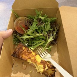 I had already eaten over half of the quiche before I thought to take a picture.