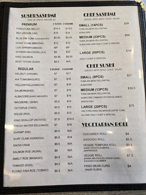 Menu photo 5 Sushi Plus One Murrieta, CA
