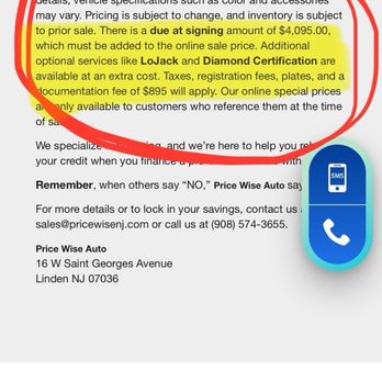 Price wise - Lo-jack and Diamond certification statement on website - Used Car Dealers Near Me - Linden, New Jersey Price wise - Lo-jack and Diamond certification statement on website - Used Car Dealers Near Me - Linden, New Jersey