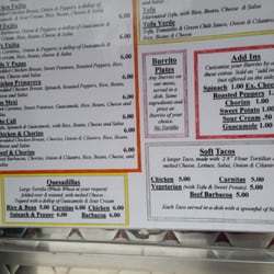 MexiCali - Menu