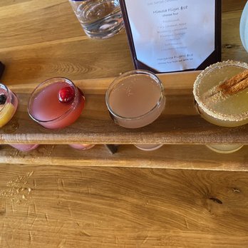 Solbird Kitchen & Tap - Mimosa flight: Blueberry Lemonade, Cranberry Orange, & Caramel Apple - Tex-Mex Near Me - Fort Wayne, Indiana