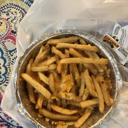 Old stale fries delivered , I couldn't eat them