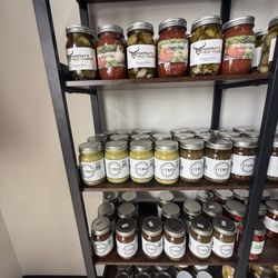 Montray's Meat Market - The salsa and locally made pickles are delicious.