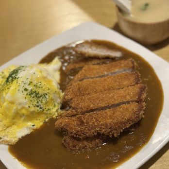 Ramen Nori - Pork curry katsu, with miso soup on the side - Sushi Bars Near Me - Bellevue, Washington Ramen Nori - Pork curry katsu, with miso soup on the side - Sushi Bars Near Me - Bellevue, Washington