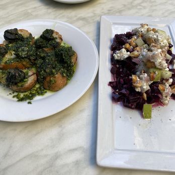 Voila! Bistrot - Escargot and beet salad - French Near Me - Seattle, Washington Voila! Bistrot - Escargot and beet salad - French Near Me - Seattle, Washington