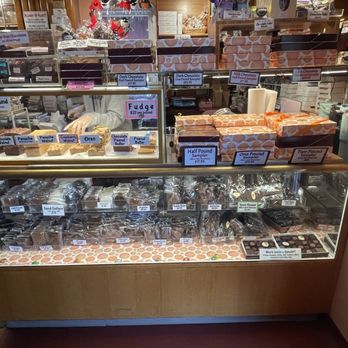 Hot Chocolate Sparrow - A wall of more yummy stuff - Coffee & Tea Near Me - Orleans, Massachusetts