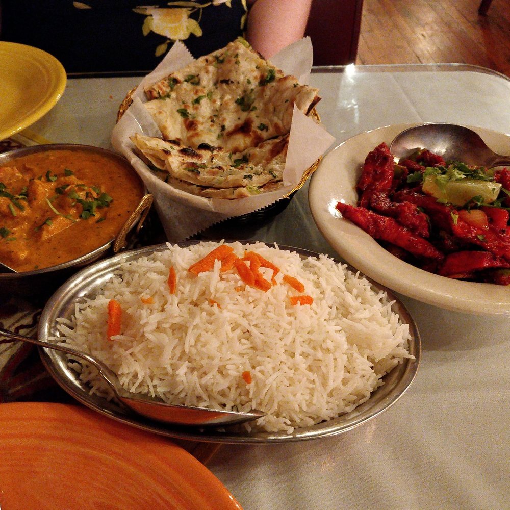 Natraj Indian Cuisine - Chicken korma, chicken chili, aloo naan, and a metric ton of rice - Indian Near Me - Culpeper, Virginia Natraj Indian Cuisine - Chicken korma, chicken chili, aloo naan, and a metric ton of rice - Indian Near Me - Culpeper, Virginia