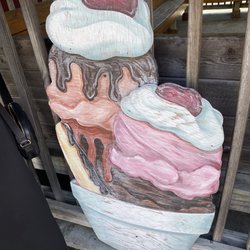 Custer's Last Stand - Sundae decoration outside of the store!