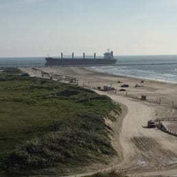 From the balcony overlooking the channel