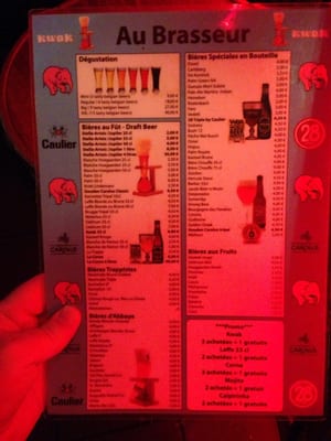 Menu photo 6 Au Brasseur Brussels, BRU