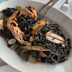 Trattoria dal Billy - Black Taglierini with seafood