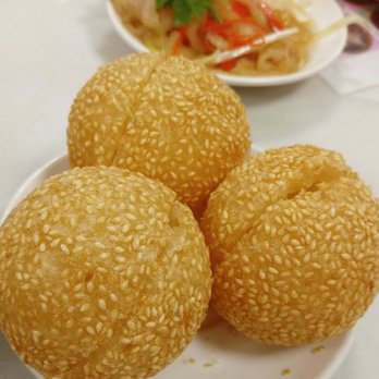 Mei Sum Dim Sum - Jin Dui (aka coconut mochi puffs) were light like puff pastries, sweet like coconut meat and crunchy on the outside - like a mochi m&m. - Dim Sum Near Me - Honolulu, Hawaii Mei Sum Dim Sum - Jin Dui (aka coconut mochi puffs) were light like puff pastries, sweet like coconut meat and crunchy on the outside - like a mochi m&m. - Dim Sum Near Me - Honolulu, Hawaii