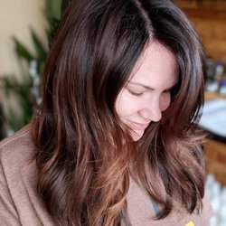 Spa and Salon Anastasia - Some face framing Balayage & on point Cut & Color Glaze:)