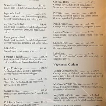 Europa - Menu Page 2 of 3 - Modern European Near Me - Black Diamond, Washington