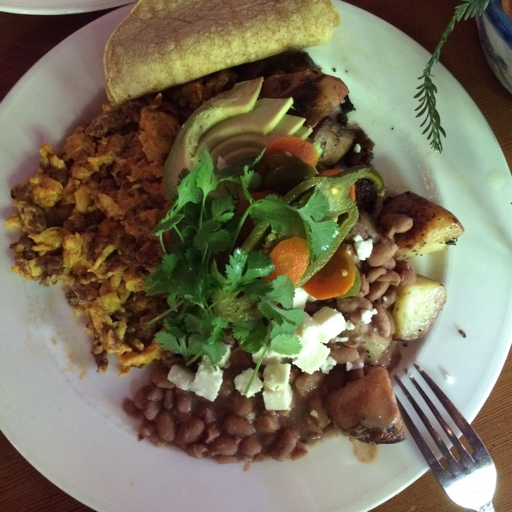 Deetjen's Restaurant - Huevos con chorizo- get it! - American Near Me - Big Sur, California Deetjen's Restaurant - Huevos con chorizo- get it! - American Near Me - Big Sur, California