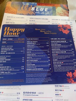 Menu photo 2 Blue Sushi Sake Grill Indianapolis, IN Menu photo 2 Blue Sushi Sake Grill Indianapolis, IN