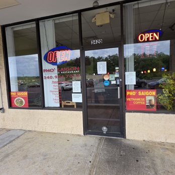 Pho Saigon - The glass door entrance and front windows of the Vietnamese family-owned restaurant business. - Vietnamese Near Me - Roanoke, Virginia Pho Saigon - The glass door entrance and front windows of the Vietnamese family-owned restaurant business. - Vietnamese Near Me - Roanoke, Virginia