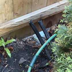Kimberly Fence & Supply - Cut water lines at fence line.