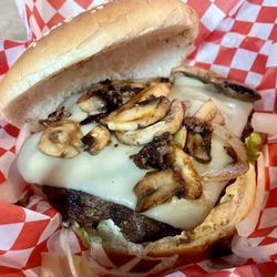 Duchess - Not many mushrooms on the mushroom burger