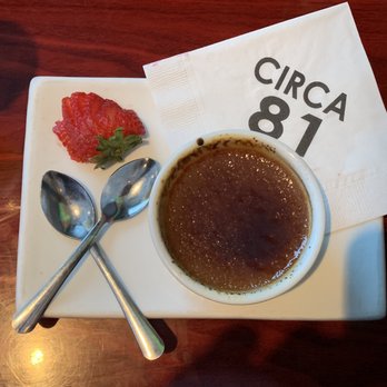 Circa 81 - Swiss chocolate creme brûlée - Tapas/Small Plates Near Me - Morehead City, North Carolina Circa 81 - Swiss chocolate creme brûlée - Tapas/Small Plates Near Me - Morehead City, North Carolina